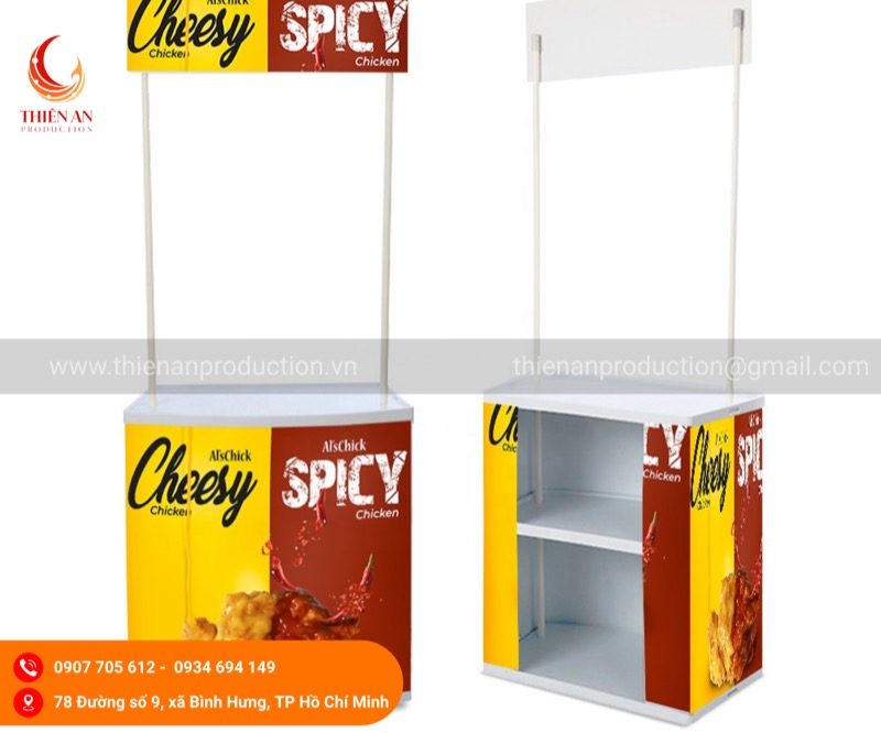 Booth sampling thực phẩm đồ uống