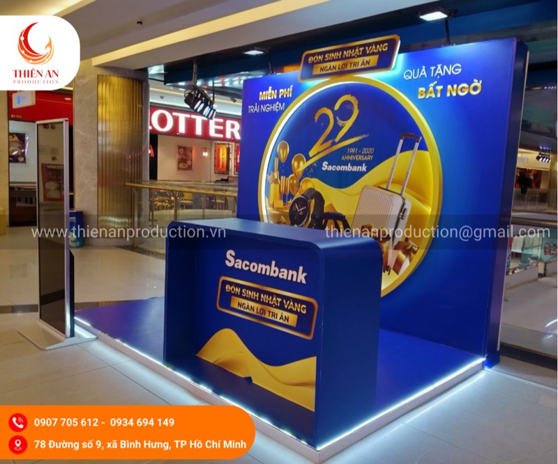 Booth sự kiện hoàn thiện